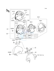 ER 650 A [ER-6N (EUROPEAN] (A6S-A8F) A6S drawing METER-- S- -