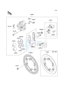 KX 450 D [KX450F] (D7F) D7F drawing FRONT BRAKE