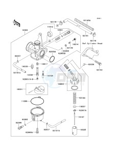 KLX 110 A (KLX110 MONSTER ENERGY) (A6F-A9FA) A7F drawing CARBURETOR -- A6F_A7F- --- US- -