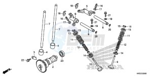 TRX420TM1F TRX420 Europe Direct - (ED) drawing CAMSHAFT/VALVE