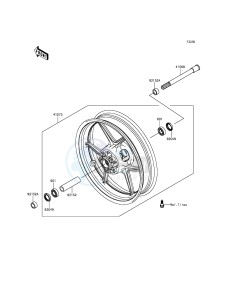 Z800 ABS ZR800DDS UF (UK FA) XX (EU ME A(FRICA) drawing Front Hub