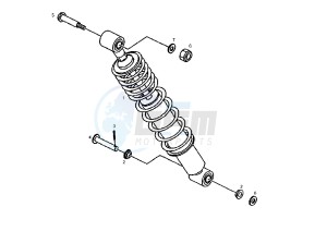 DXR QUAD - 250 cc drawing REAR SHOCK ABSORBER