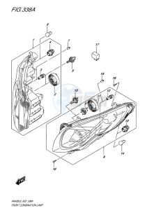 AN400 ABS BURGMAN EU-UK drawing FRONT COMBINATION LAMP