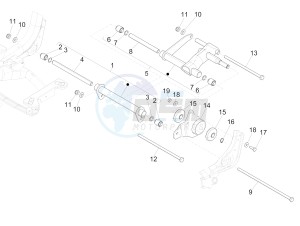 MEDLEY 150 4T IE ABS MA03M, M885M (APAC) drawing Swinging arm