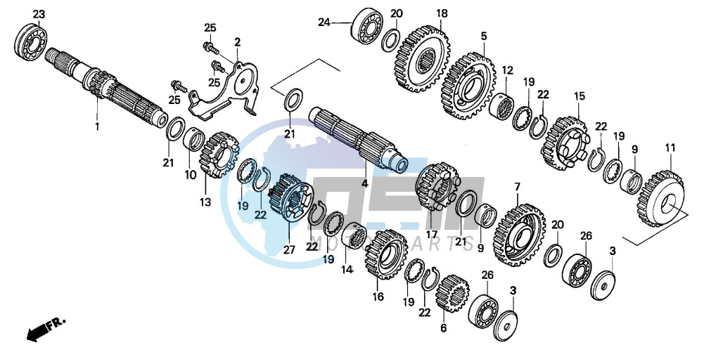 TRANSMISSION (NT650VW/X/Y/1)