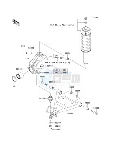 KAF400 A [MULE 610 4X4] (A1) A1 drawing SUSPENSION