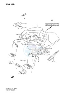 LT80 (P1) drawing REAR FENDER (MODEL K5 K6)