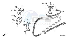 FJS400D9 F / CMF drawing CAM CHAIN/TENSIONER