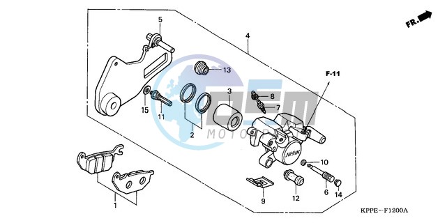 REAR BRAKE CALIPER