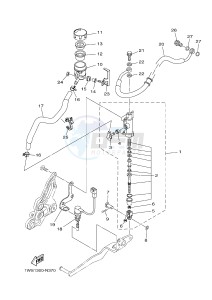 MT07 MT-07 700 (1WSB 1WSC) drawing REAR MASTER CYLINDER