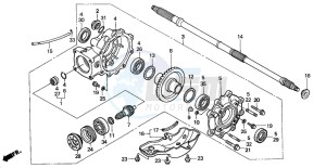 TRX350FE FOURTRAX 350 4X4ES drawing FINAL DRIVEN GEAR