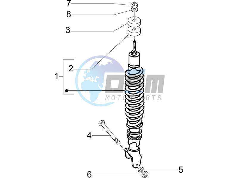 Rear suspension - Shock absorbers