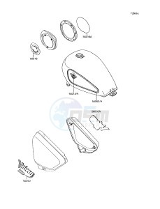 VN 750 A [VULCAN 750] (A10-A14) [VULCAN 750] drawing DECALS-- GREEN_BLUE- -