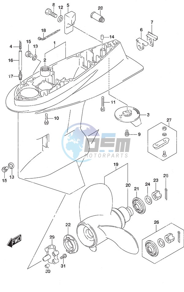 Gear Case High Thrust