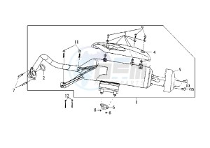 EURO MX EU2 - 150 cc drawing EXHAUST