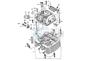 TT E 600 drawing CYLINDER HEAD