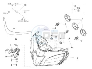 RSV4 1000 Racing Factory L.E. (EMEA, APAC) (AUS, CP, EU, GB, J, MAL, NZ, RI, VN) drawing Front lights