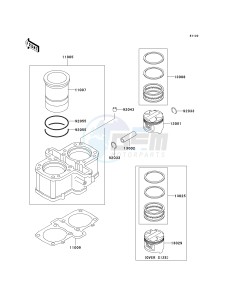 EX 500 D [NINJA 500R] (D6-D9) [NINJA 500R] drawing CYLINDER_PISTON-- S- -