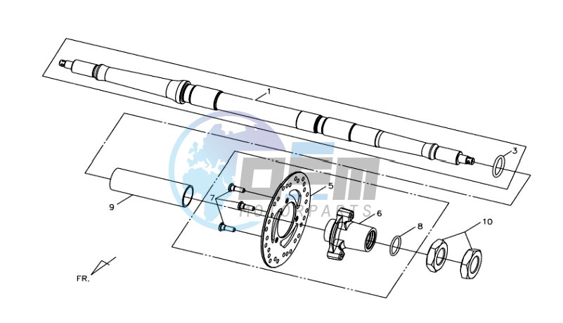 REAR AXLE / BRAKE DISC