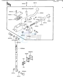 KDX 200 C [KDX200] (C1-C3) [KDX200] drawing FRONT MASTER CYLINDER