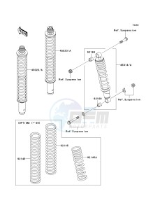 KVF 360 A [PRAIRIE 360 4X4] (A6F-A9F) A8F drawing SHOCK ABSORBER-- S- -