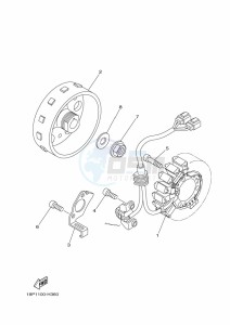 YFZ450R (BKD5) drawing GENERATOR