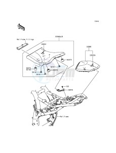 Z800 ABS ZR800DGF UF (UK FA) XX (EU ME A(FRICA) drawing Seat