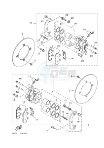 YXM700E YXM700PHE VIKING EPS HUNTER (1XPB) drawing FRONT BRAKE CALIPER