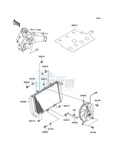 Z1000_ABS ZR1000EBF FR XX (EU ME A(FRICA) drawing Radiator