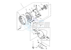 XVS DRAG STAR 250 drawing HEADLIGHT MY02-04