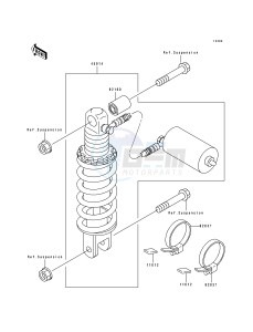 ZX 750 K [NINJA ZX-7R] (K1-K2) [NINJA ZX-7R] drawing SHOCK ABSORBER