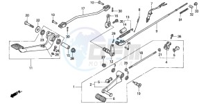 VF750CD drawing PEDAL