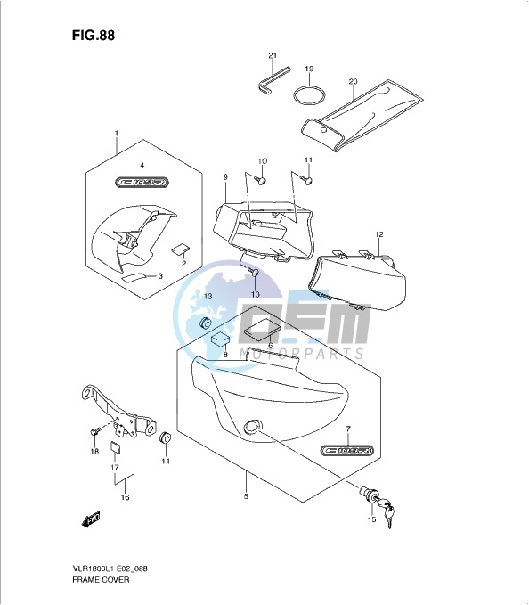 FRAME COVER (VLR1800L1 E24)