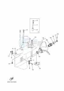 F175AETL drawing PROPELLER-HOUSING-AND-TRANSMISSION-2