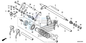 VFR1200XDD CrossTourer - VFR1200X Dual Clutch 2ED - (2ED) drawing GEARSHIFT DRUM (VFR1200XD)