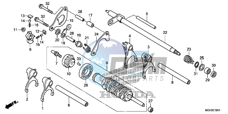 GEARSHIFT DRUM (VFR1200XD)