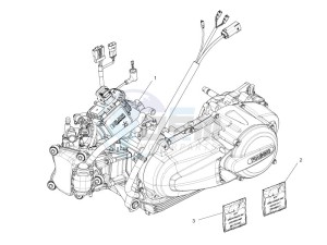 MP3 300 LT BUSINESS - SPORT ABS - ENJOY (EMEA) drawing Engine, assembly