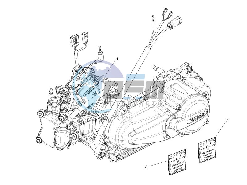 Engine, assembly