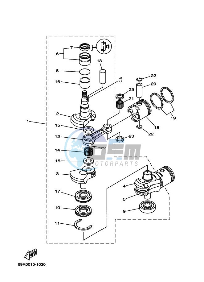 CRANKSHAFT--PISTON