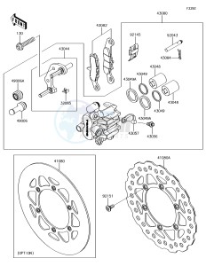 KX85-II KX85DGF EU drawing Front Brake