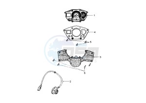 JET FORCE - 125 cc drawing DASHBOARD UNIT