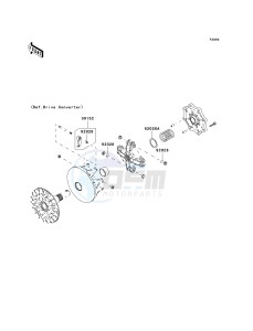 KVF 750 B (BRUTE FORCE 750 4X4I) (B6F-B7FA) B7FA drawing OPTIONAL PARTS-- DRIVE CONVERTER- -