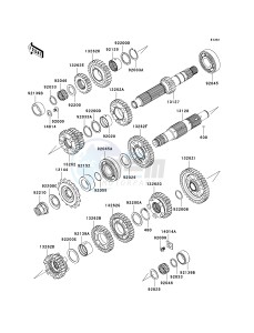 KLE 650 A [VERSYS] (9F-9F) A8F drawing TRANSMISSION