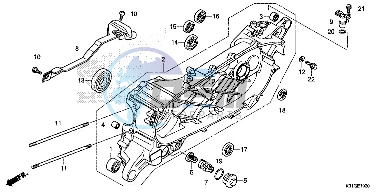 LEFT CRANKCASE