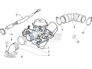 LX 150 4T E3 Vietnam drawing Carburettor  assembly - Union pipe