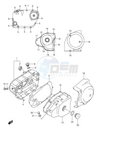 VL250 (E2) drawing CRANKCASE COVER