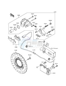 NINJA 300 ABS EX300BGFA XX (EU ME A(FRICA) drawing Rear Brake