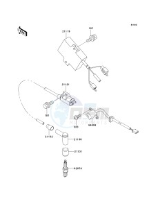 KMX 125 A [KMX 125] (A12-A14) [KMX 125] drawing IGNITION SYSTEM