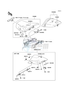 Z1000 ZR1000A6F FR GB XX (EU ME A(FRICA) drawing Seat