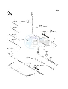 KRF 750 A [TERYX 750 4X4] (A8F) A8F drawing CABLES